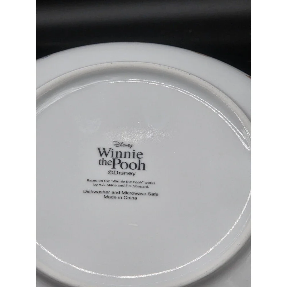 4 Disney Winnie The Pooh Tigger Piglet Eeyore Autumn Ceramic Pasta Dinner Bowl